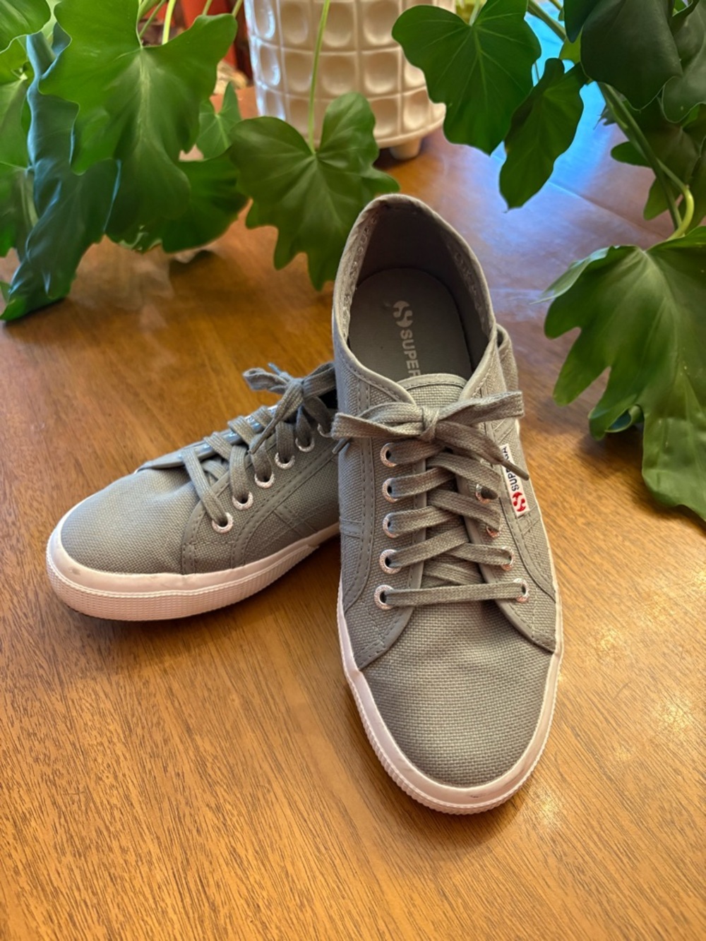 Superga Women’s 2750 Cotu Classic Sneakers 39.5 Gray